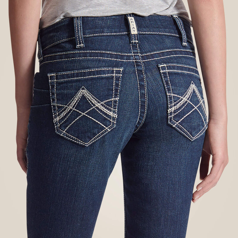 R.E.A.L. Mid Rise Stretch Icon Stackable Straight Leg Jean