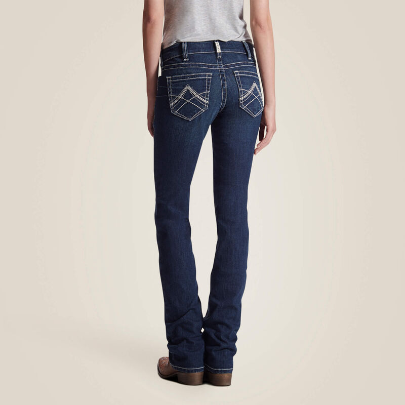 R.E.A.L. Mid Rise Stretch Icon Stackable Straight Leg Jean