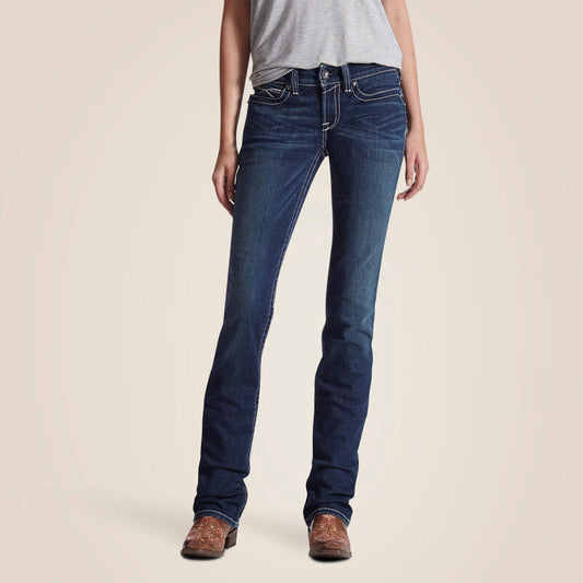 R.E.A.L. Mid Rise Stretch Icon Stackable Straight Leg Jean