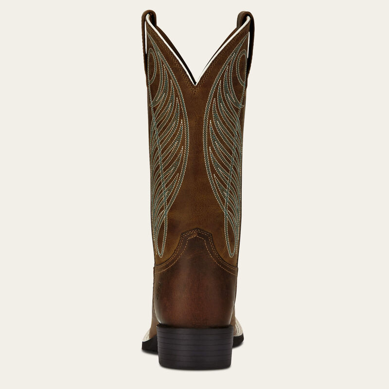 Round Up Wide Square Toe Western Boot