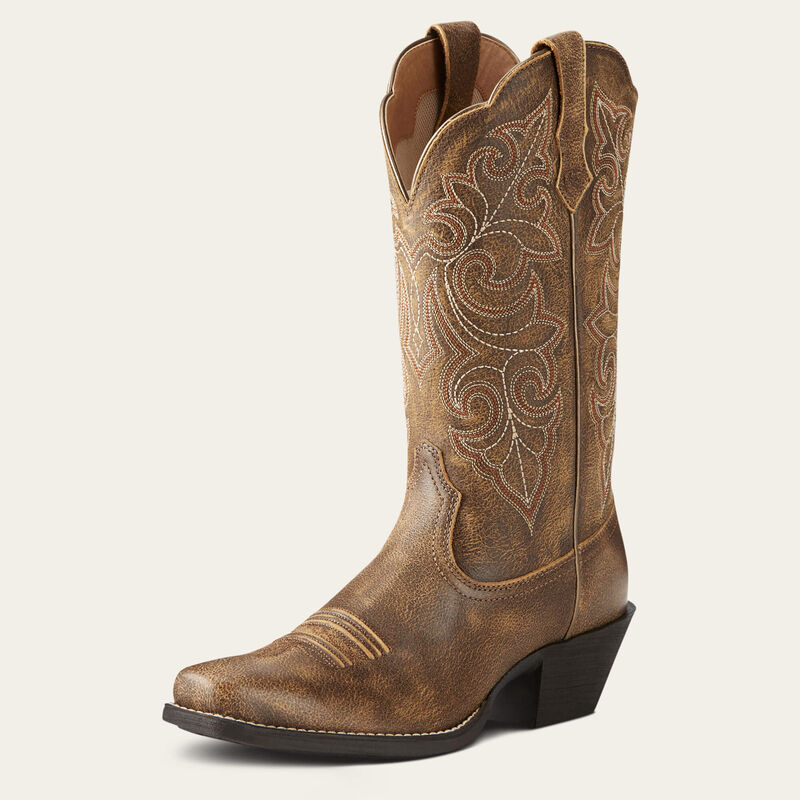 Round Up Square Toe Western Boot