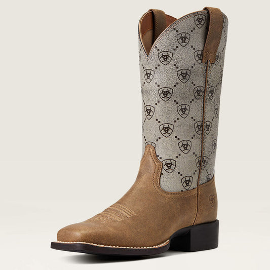 Round Up Wide Square Toe Western Boot