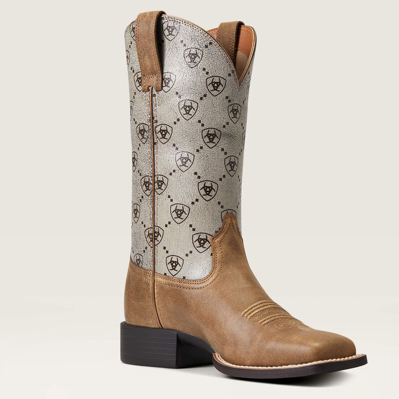 Round Up Wide Square Toe Western Boot