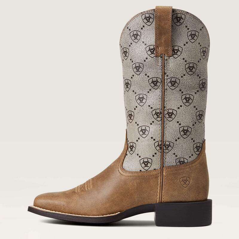 Round Up Wide Square Toe Western Boot