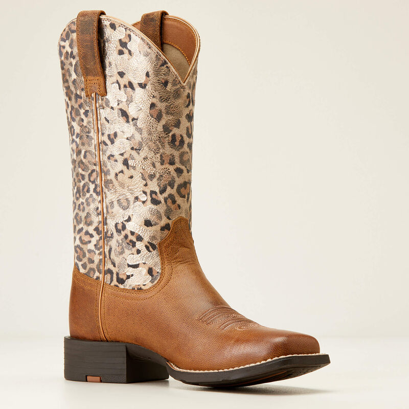 Round Up Wide Square Toe Western Boot