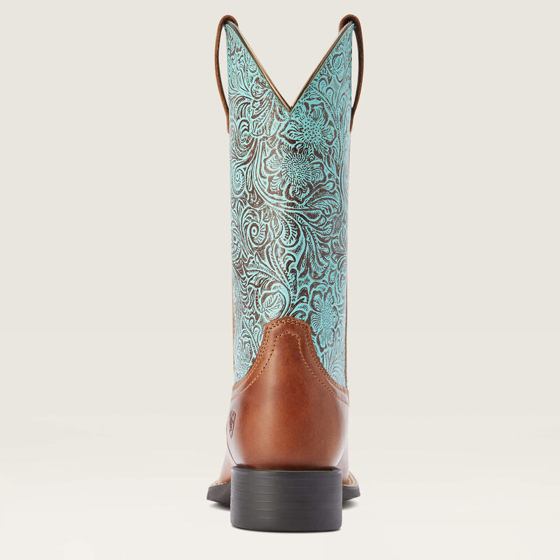 Round Up Wide Square Toe Western Boot