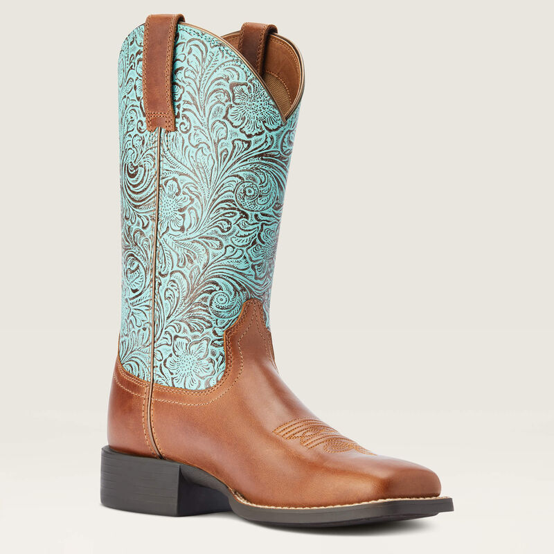 Round Up Wide Square Toe Western Boot French s Boots