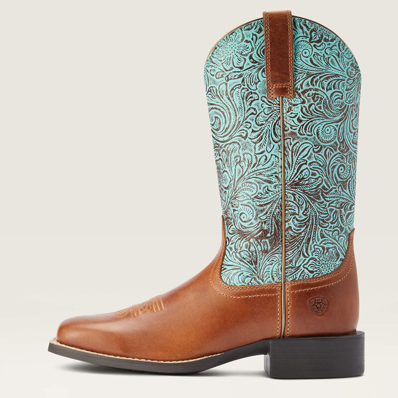 Round Up Wide Square Toe Western Boot