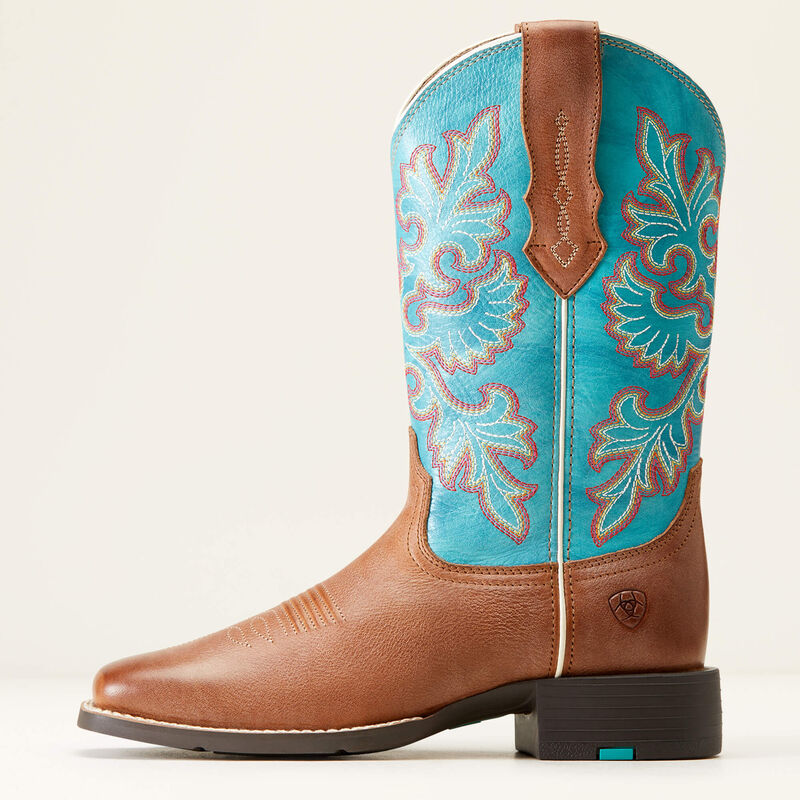 Round Up Wide Square Toe StretchFit Western Boot