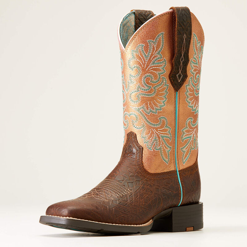 Round Up Wide Square Toe StretchFit Western Boot