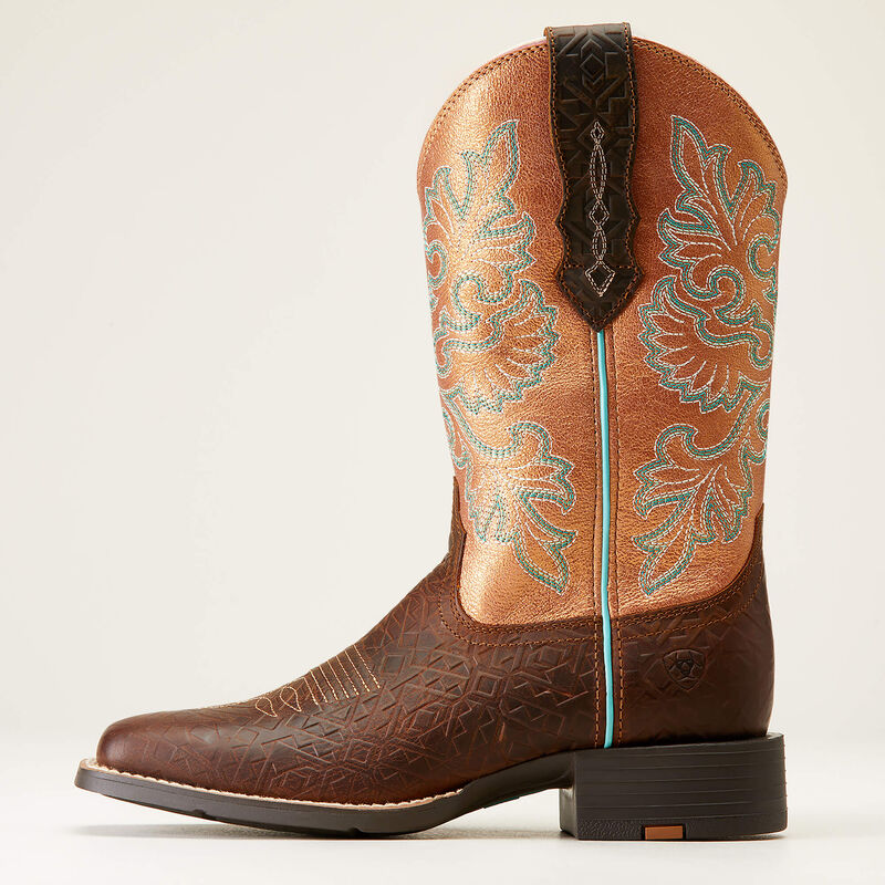 Round Up Wide Square Toe StretchFit Western Boot