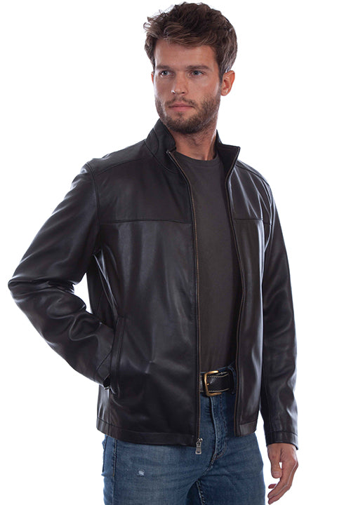 Scully- BLACK LAMB  Leather jacket