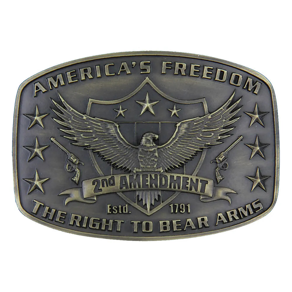 2nd Amendment Heritage Attitude Buckle