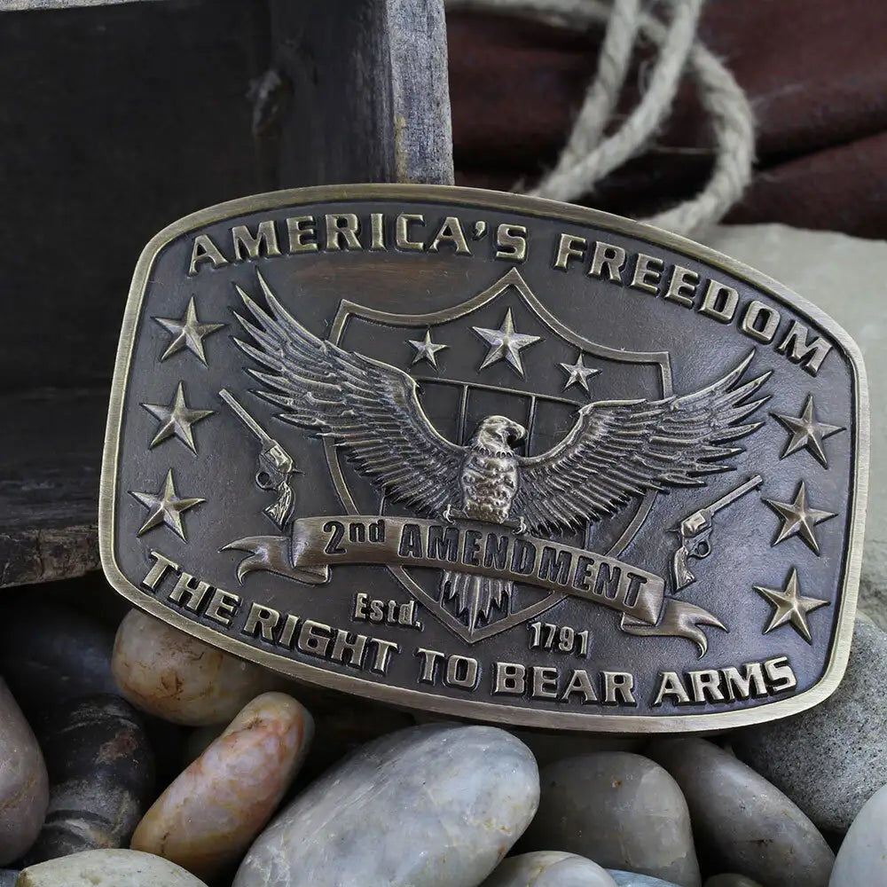 2nd Amendment Heritage Attitude Buckle