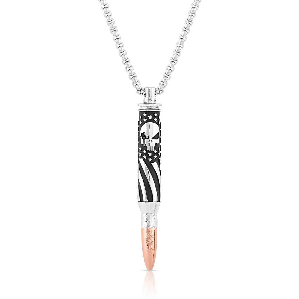 I'll Cover You Sniper Bullet Necklace