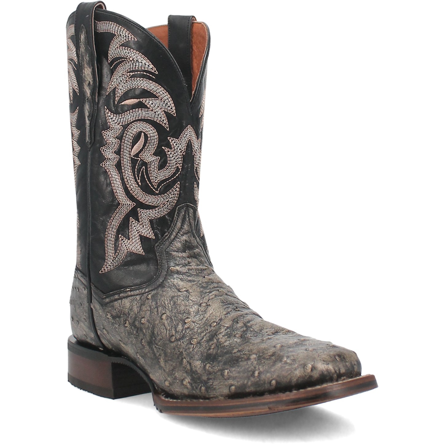 DILLINGER FULL QUILL OSTRICH BOOT