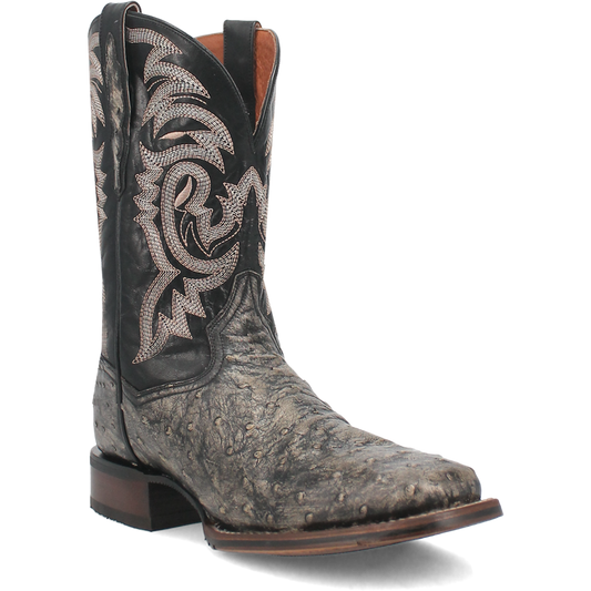 DILLINGER FULL QUILL OSTRICH BOOT