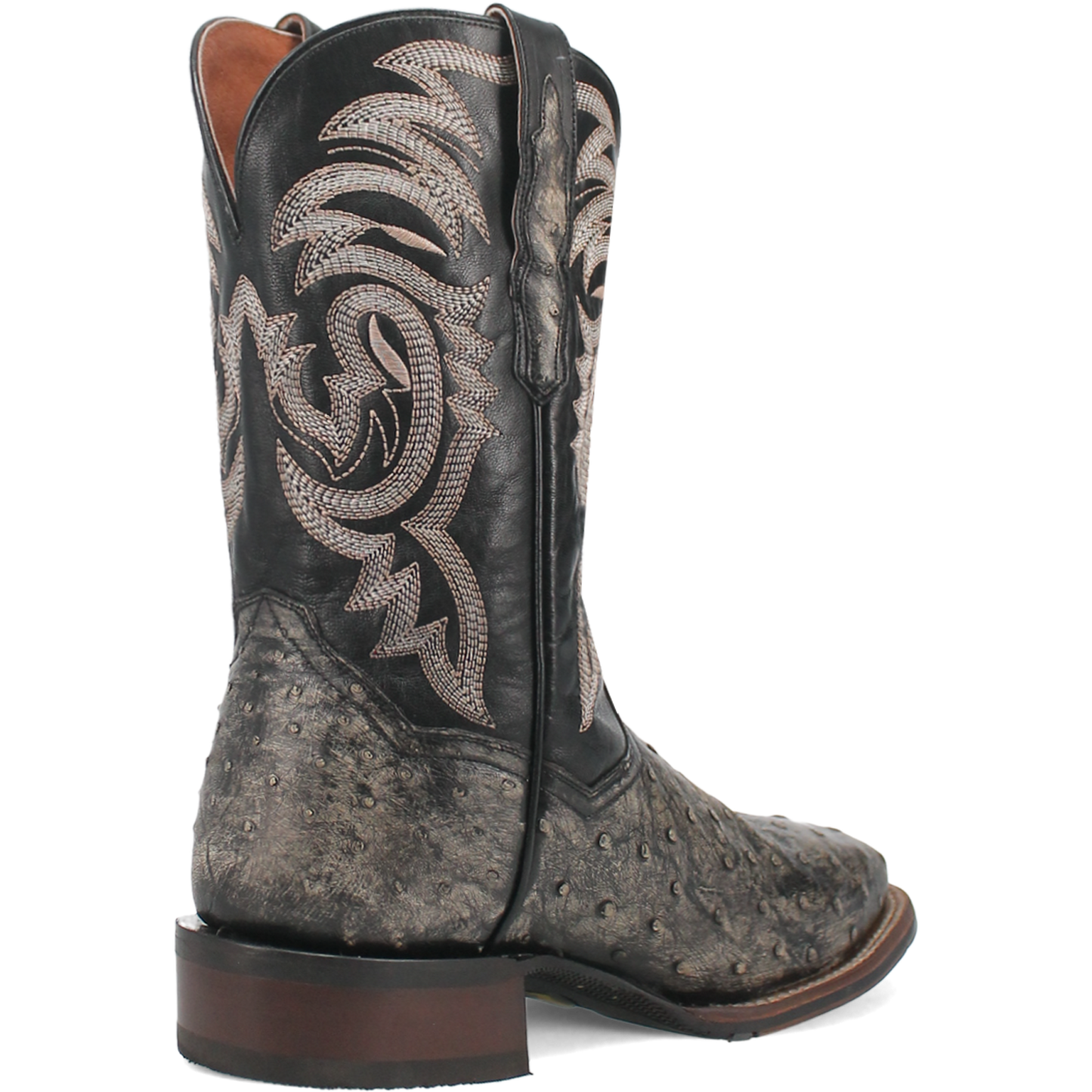 DILLINGER FULL QUILL OSTRICH BOOT