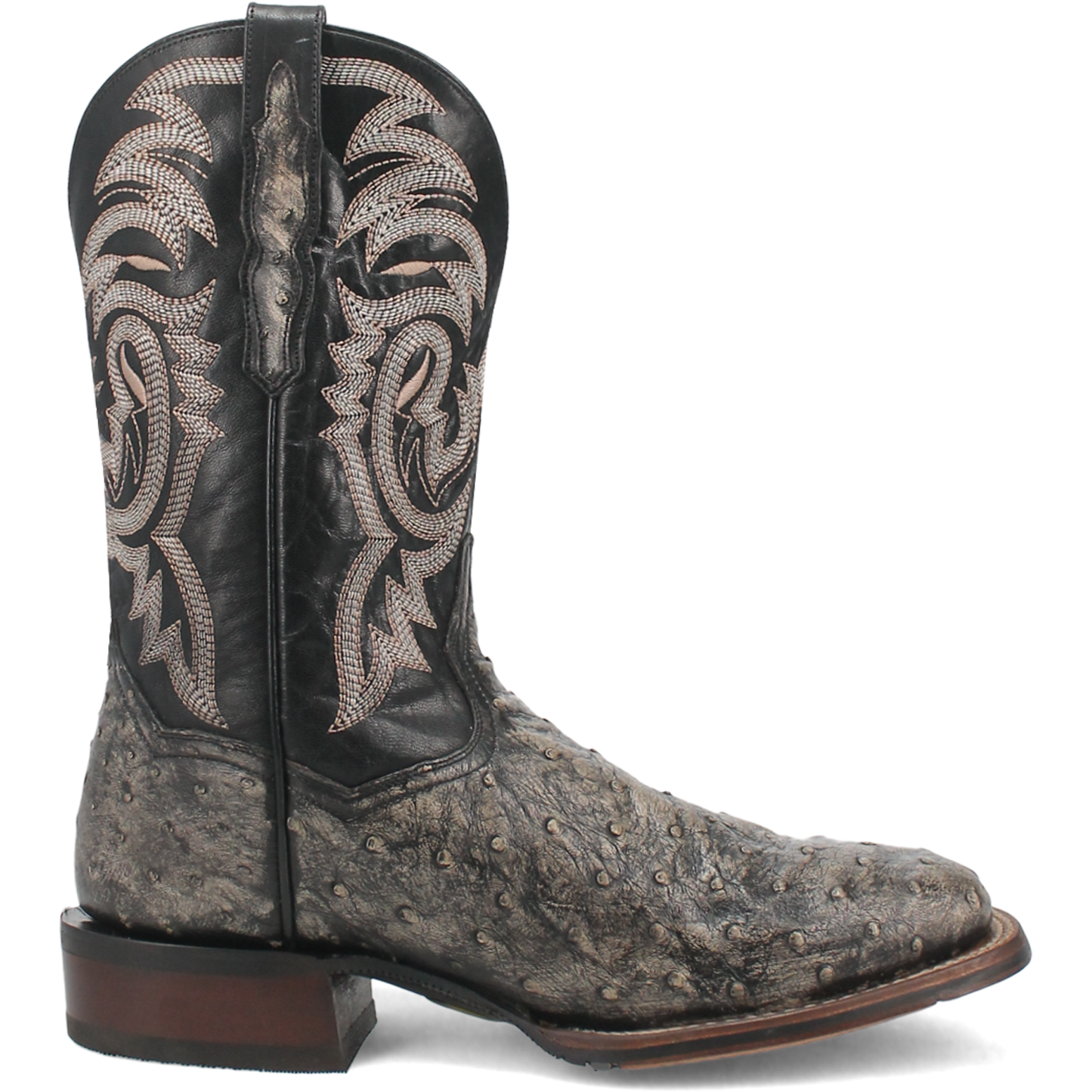 DILLINGER FULL QUILL OSTRICH BOOT