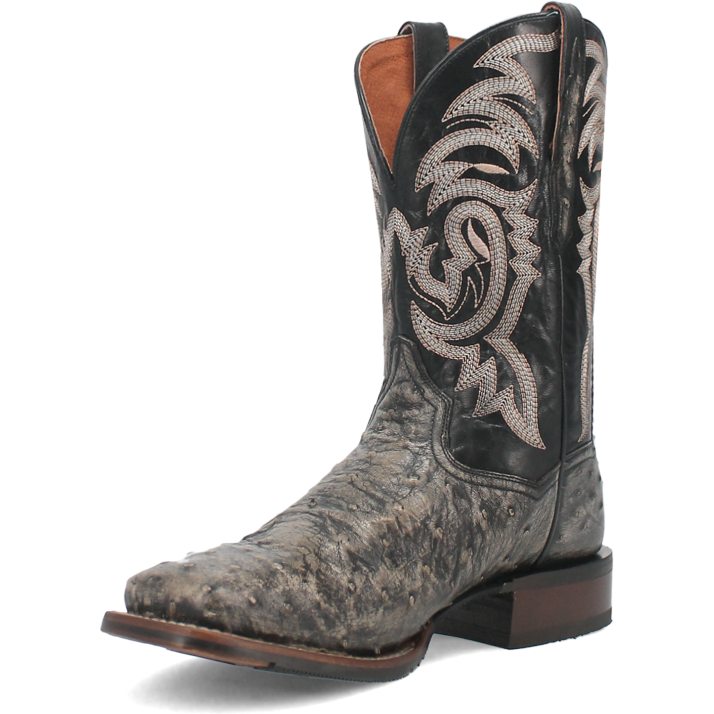 DILLINGER FULL QUILL OSTRICH BOOT