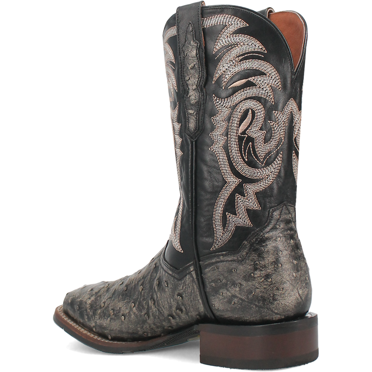 DILLINGER FULL QUILL OSTRICH BOOT