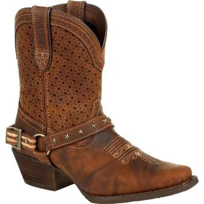 Crushâ by DurangoÂ Womens Brown Ventilated Shortie Boot