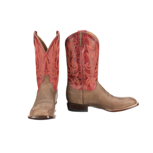 Botas Gordon masculinas Lucchese - Castanho