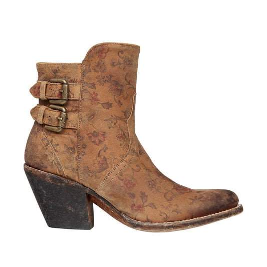 Lucchese Women's Catalina Booties - Brown Floral
