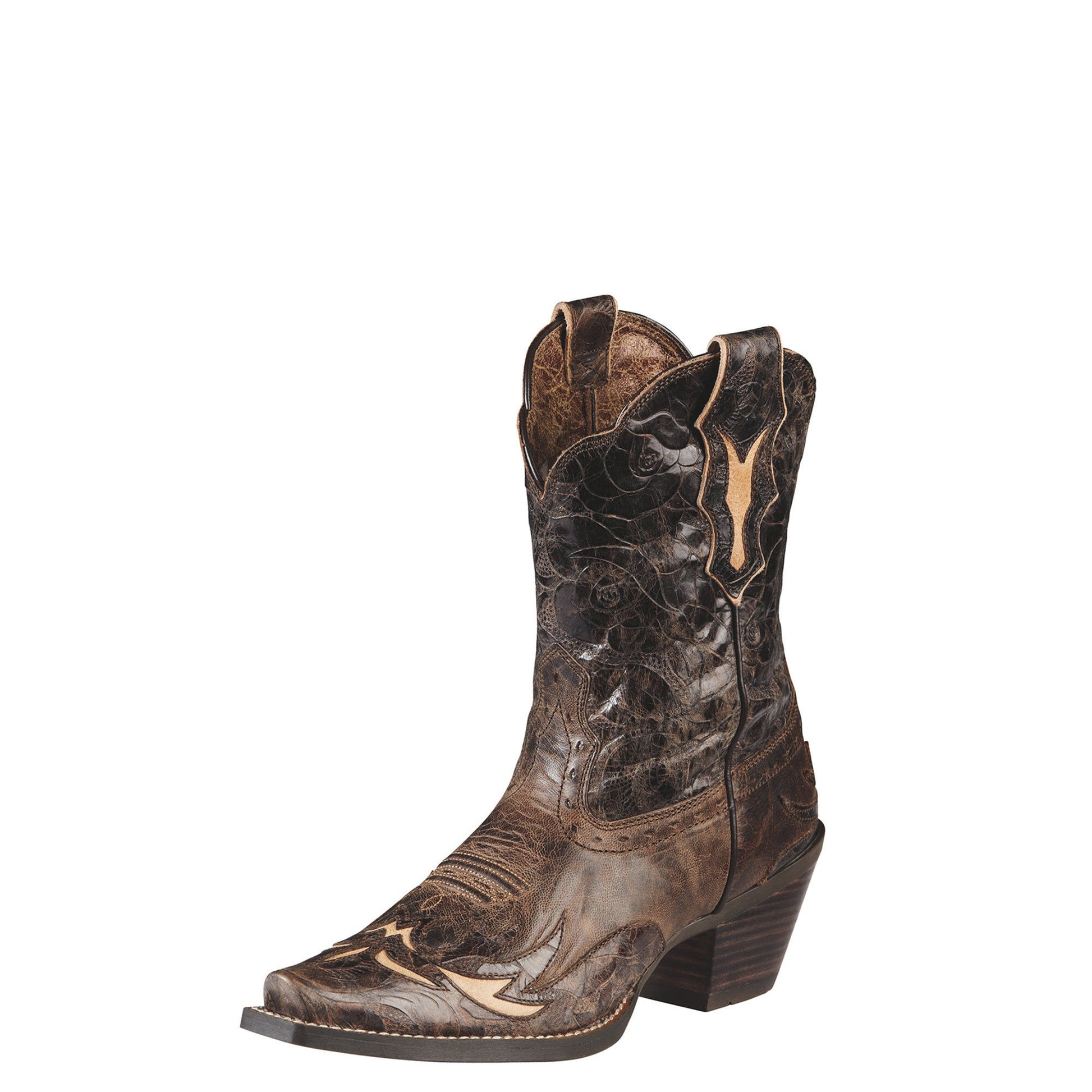 Ariat Women's Dahlia Boot - Silly Brown/Chocolate Flora - French's Boots