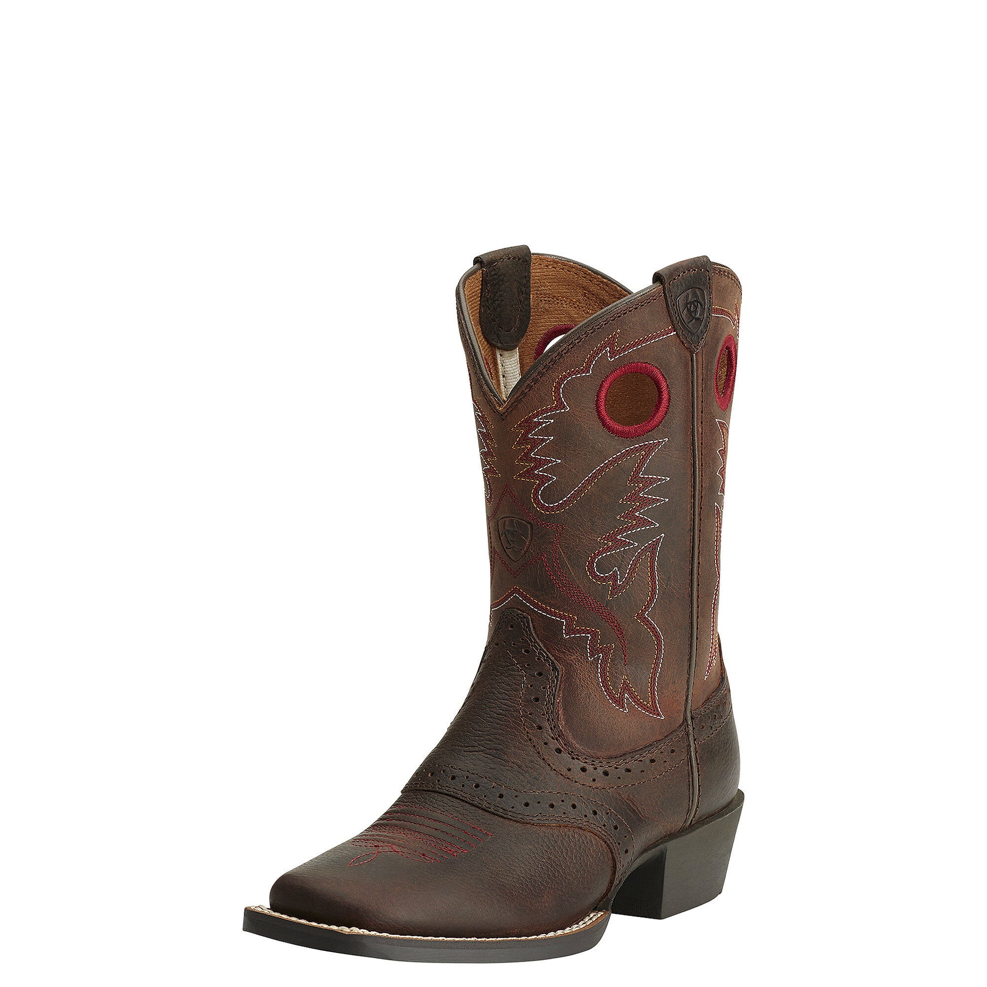 Ariat Kids Heritage Roughstock Boot - Brown Oiled Rowdy - French's Boots