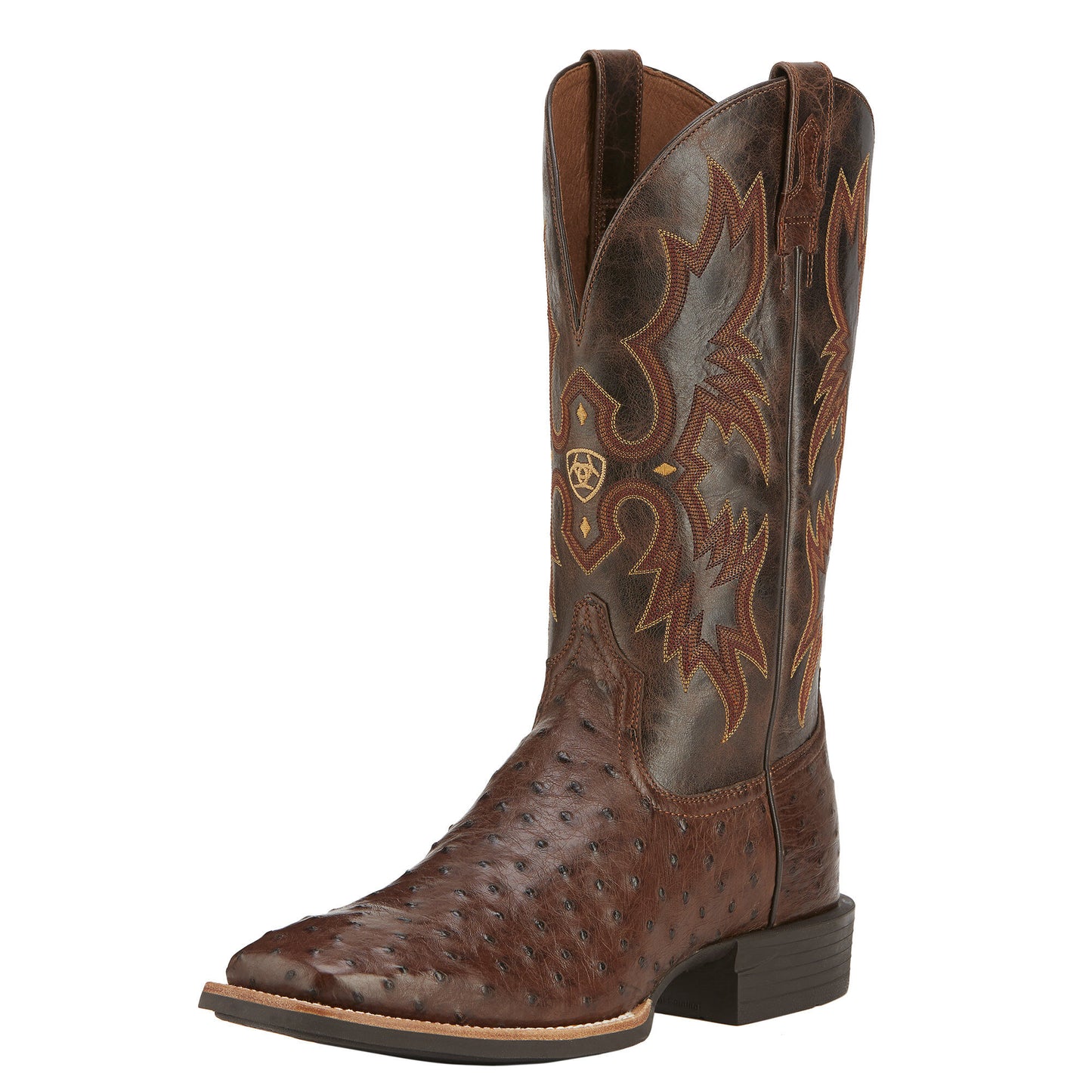 Ariat Men's Quantum Classic Boot - Antique Tabac Full Quill Ostrich - French's Boots