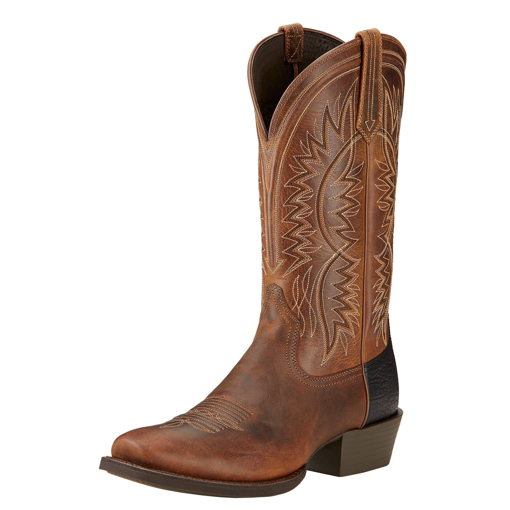 Ariat Men's Troubadour Western Boot - Powder Brown - French's Boots