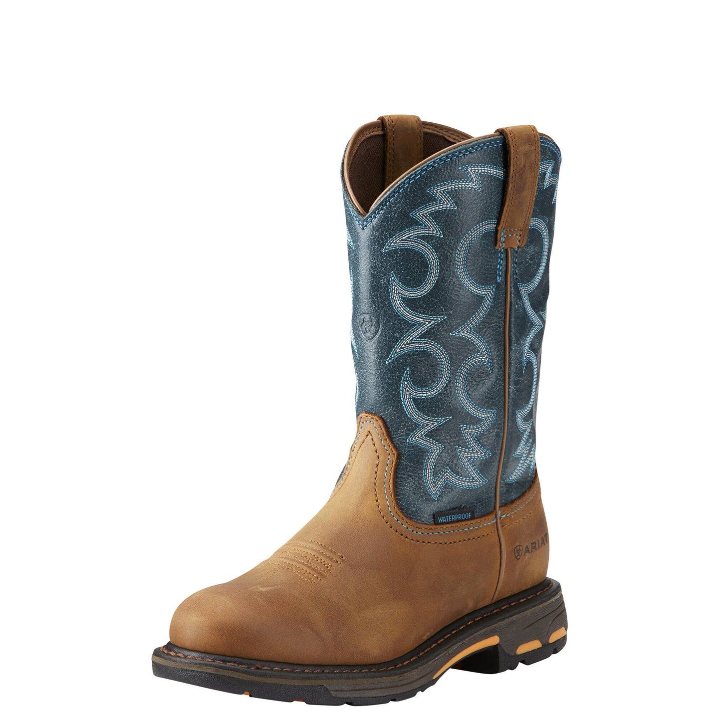 Ariat Women's WorkHog H2O Pull-on Boot - Aged Bark/Topaz - French's Boots