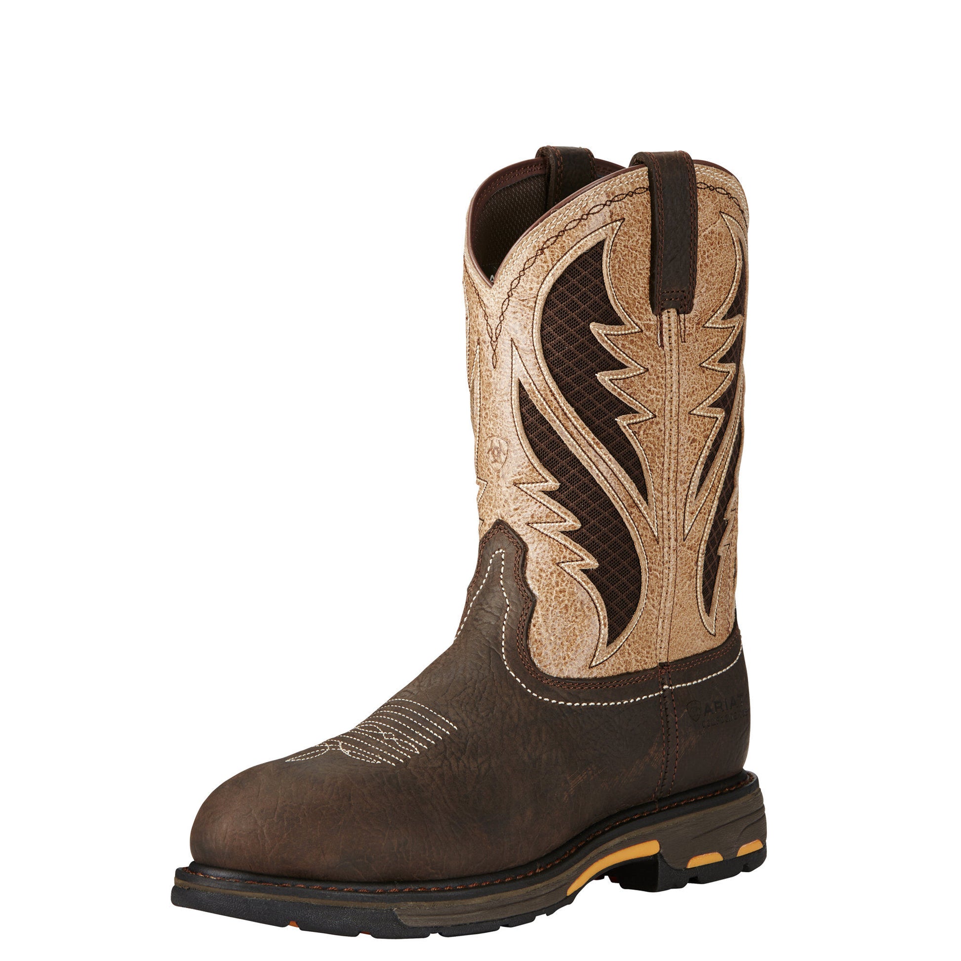 Ariat Men's WorkHog VentTek Composite Toe Boot - Bruin Brown/Stone - French's Boots