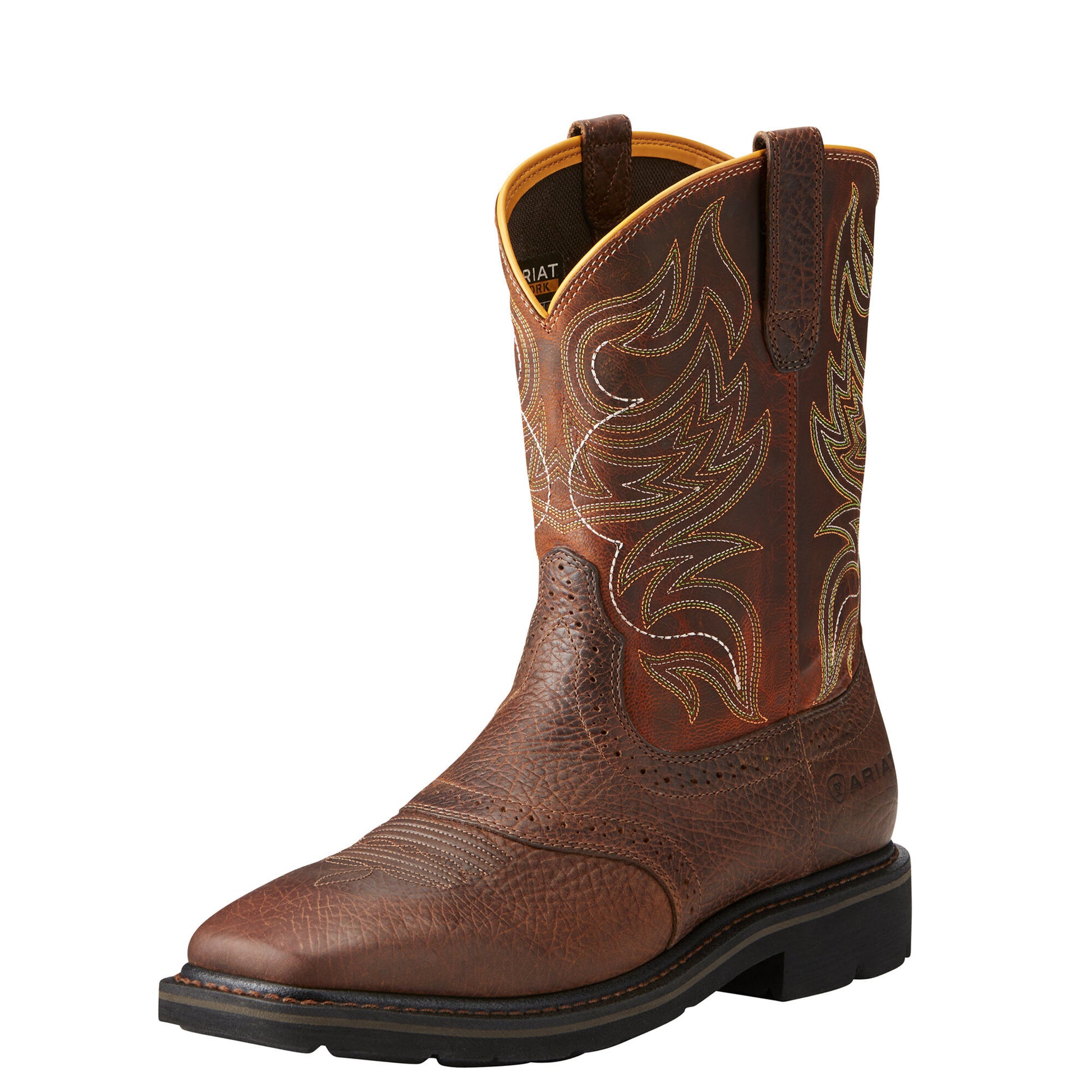 Ariat Men's Sierra Shadowland Steel Toe Boot - Mesa Brown/Orange - French's Boots