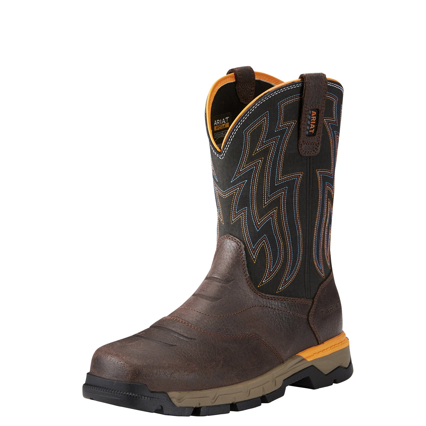 Ariat Men's Rebar Flex Western Boot - Chocolate Brown - French's Boots