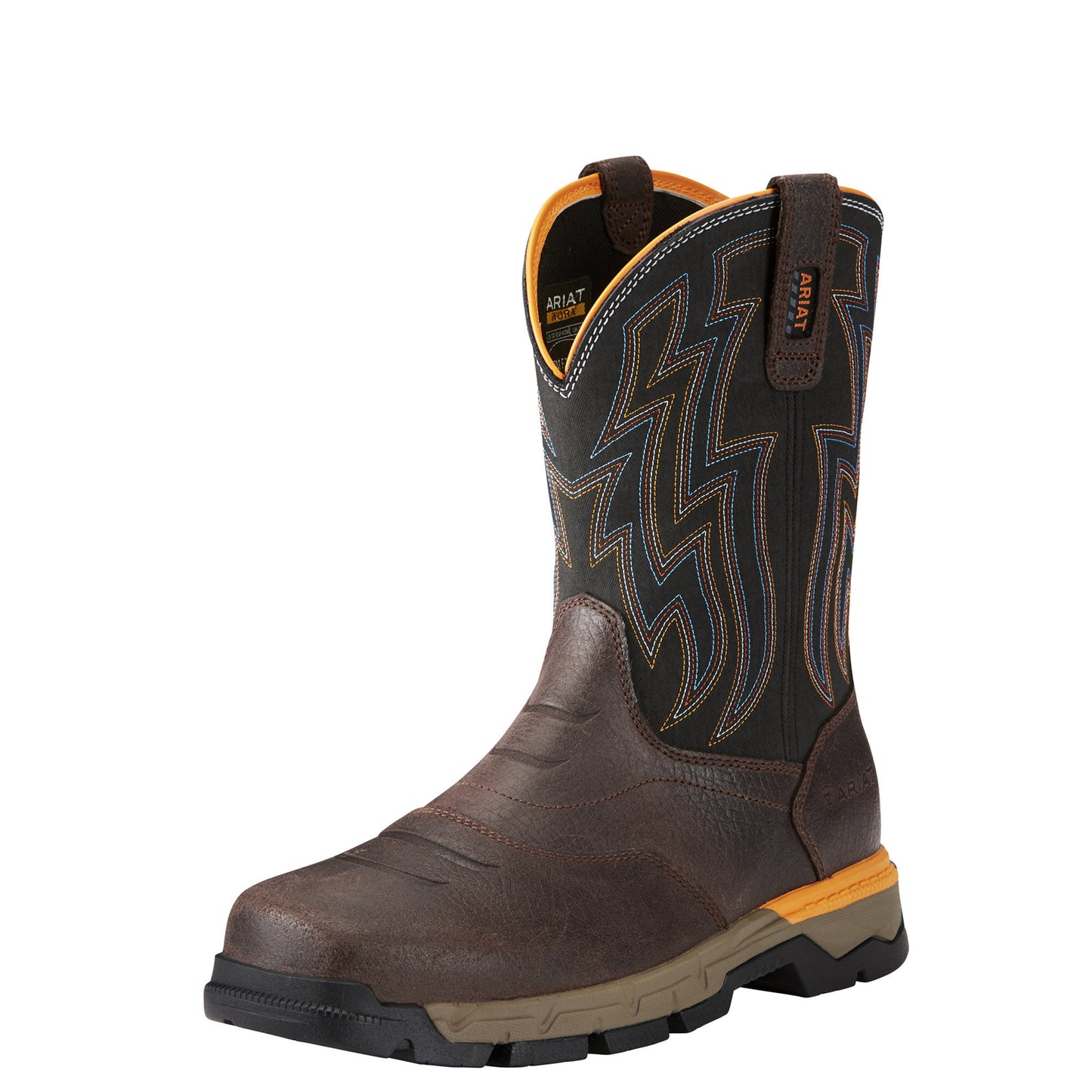 Ariat Men's Rebar Flex Western Composite Toe Boot - Chocolate Brown - French's Boots