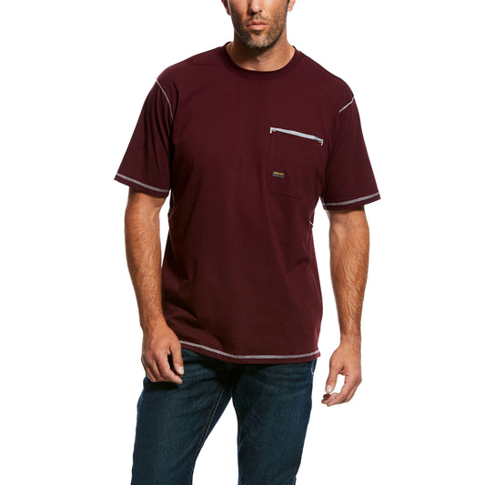 Ariat Men's Rebar Workman T-Shirt - Malbec