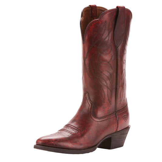 WMS HERITAGE WESTERN R TOE OMBRE RED
