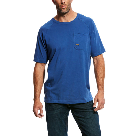 Ariat Men's Rebar Cotton Strong T-Shirt - Metal Blue