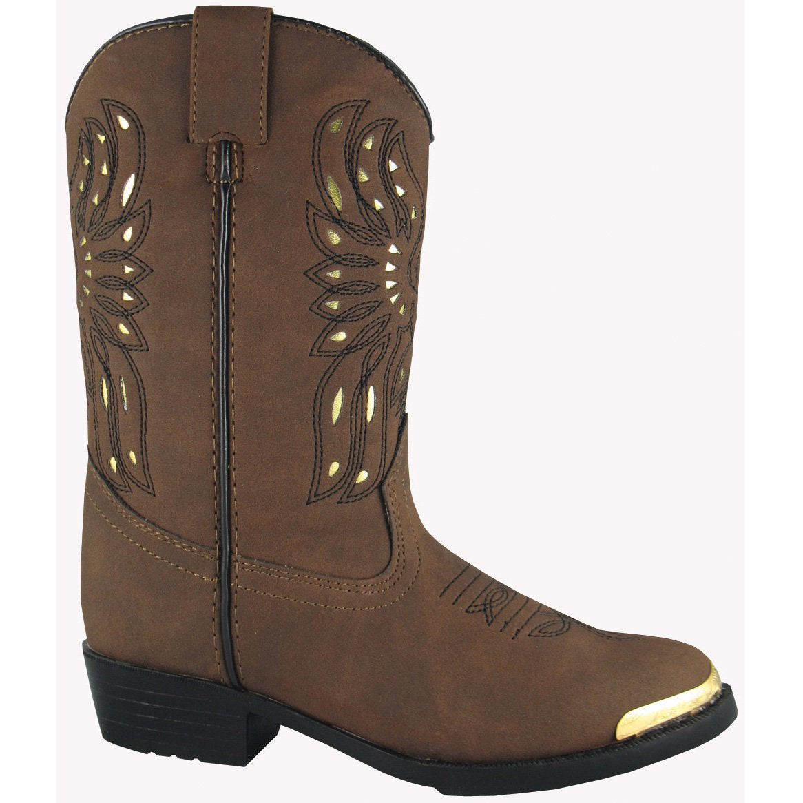 Smoky Mountain Youth Brown Distress Western Boot