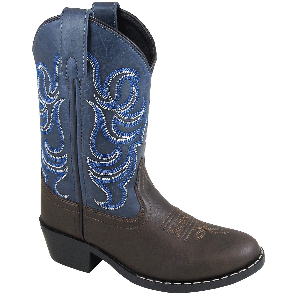 Smoky Mountain Youth Monterey Brown/Navy Cowboy Boot