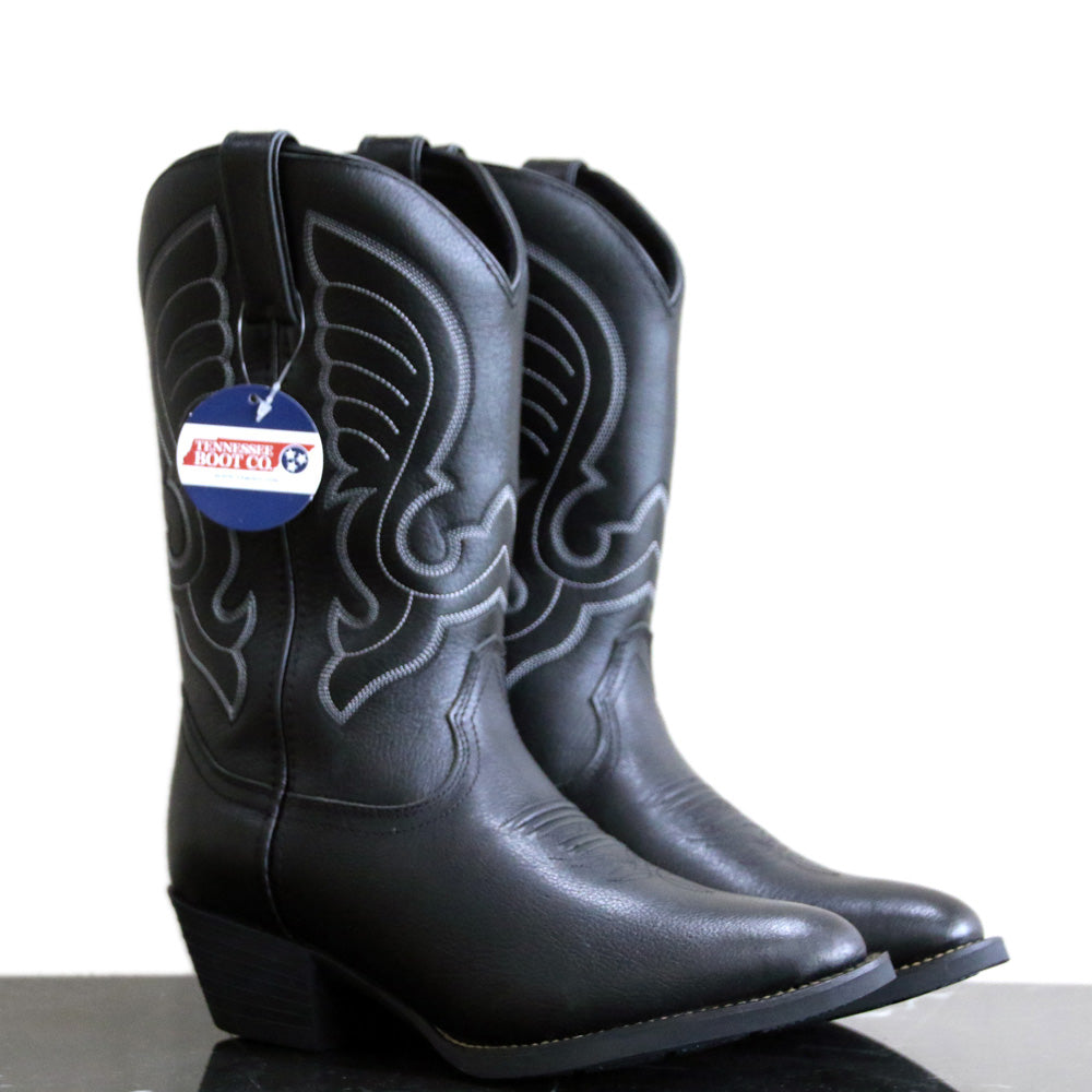TN Boot Co. Women's Shiny Black Western