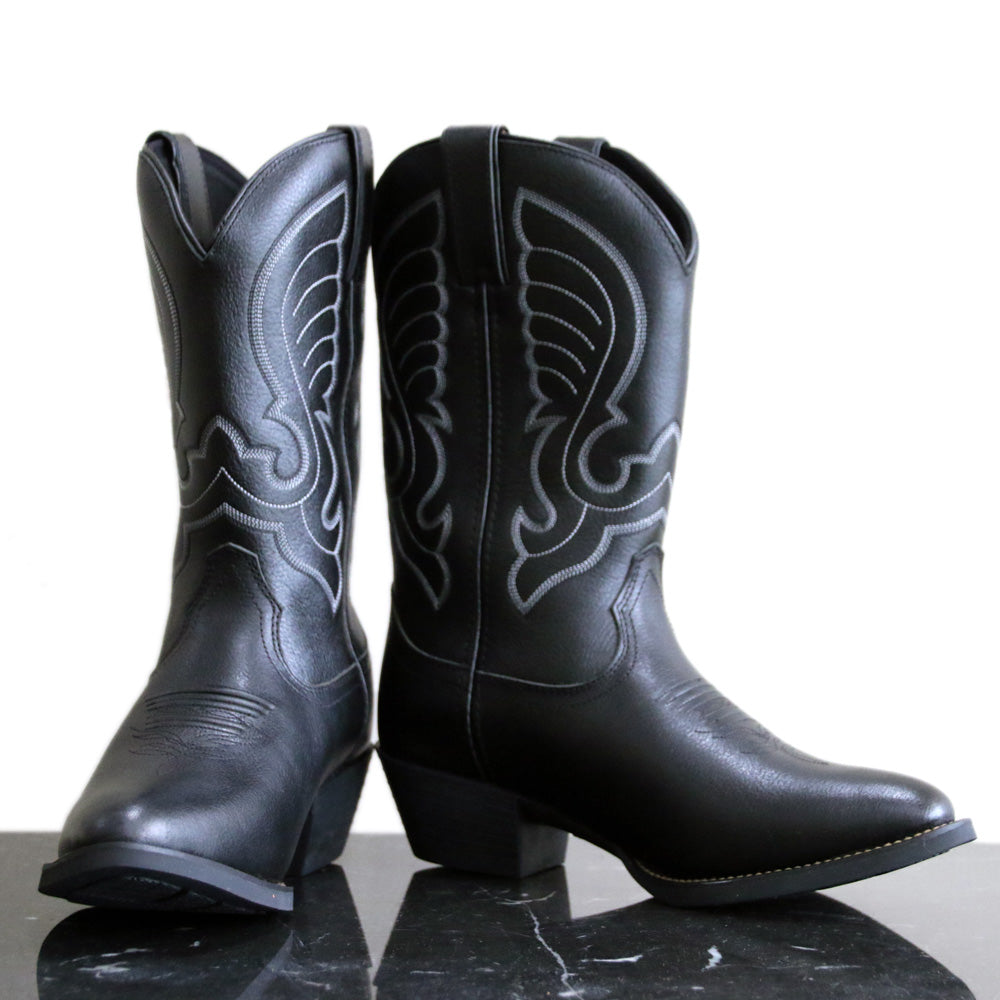 TN Boot Co. Women's Shiny Black Western