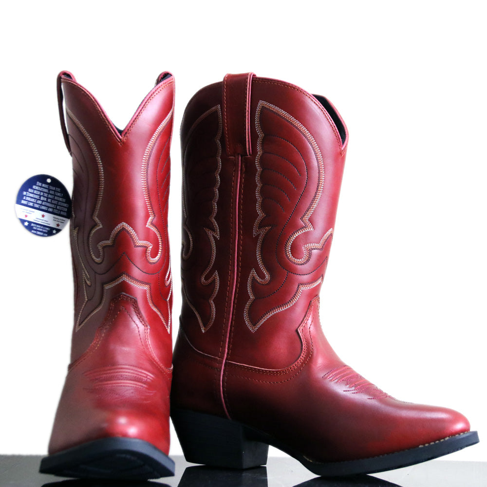 TN Boot Co. Women's Red Western