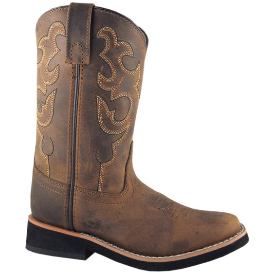 Bota de cowboy Smoky Mountain Youth Pueblo Dark Crazy Horse