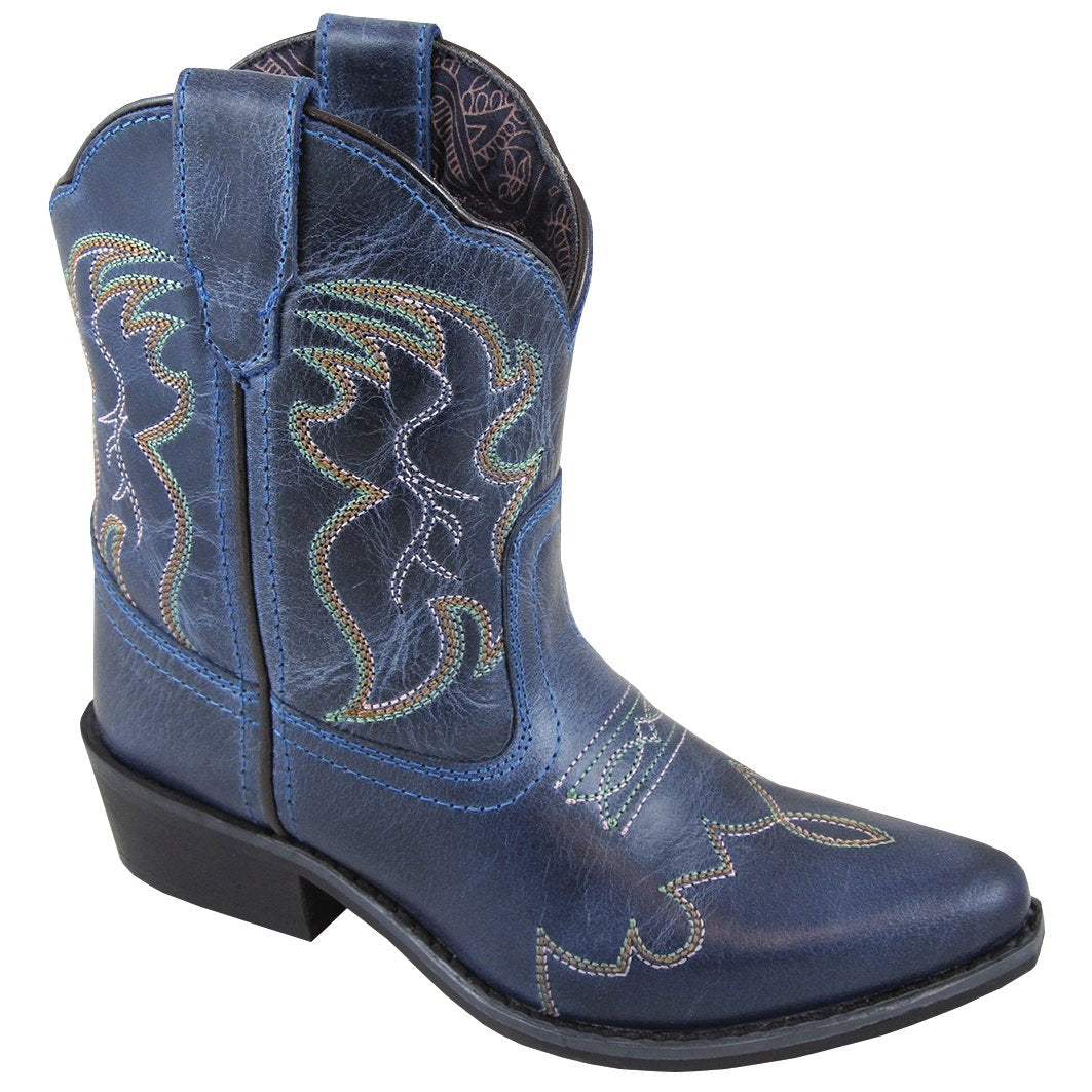 Smoky Mountain Girl's Youth Juniper Denim Blue Cowboy Boot