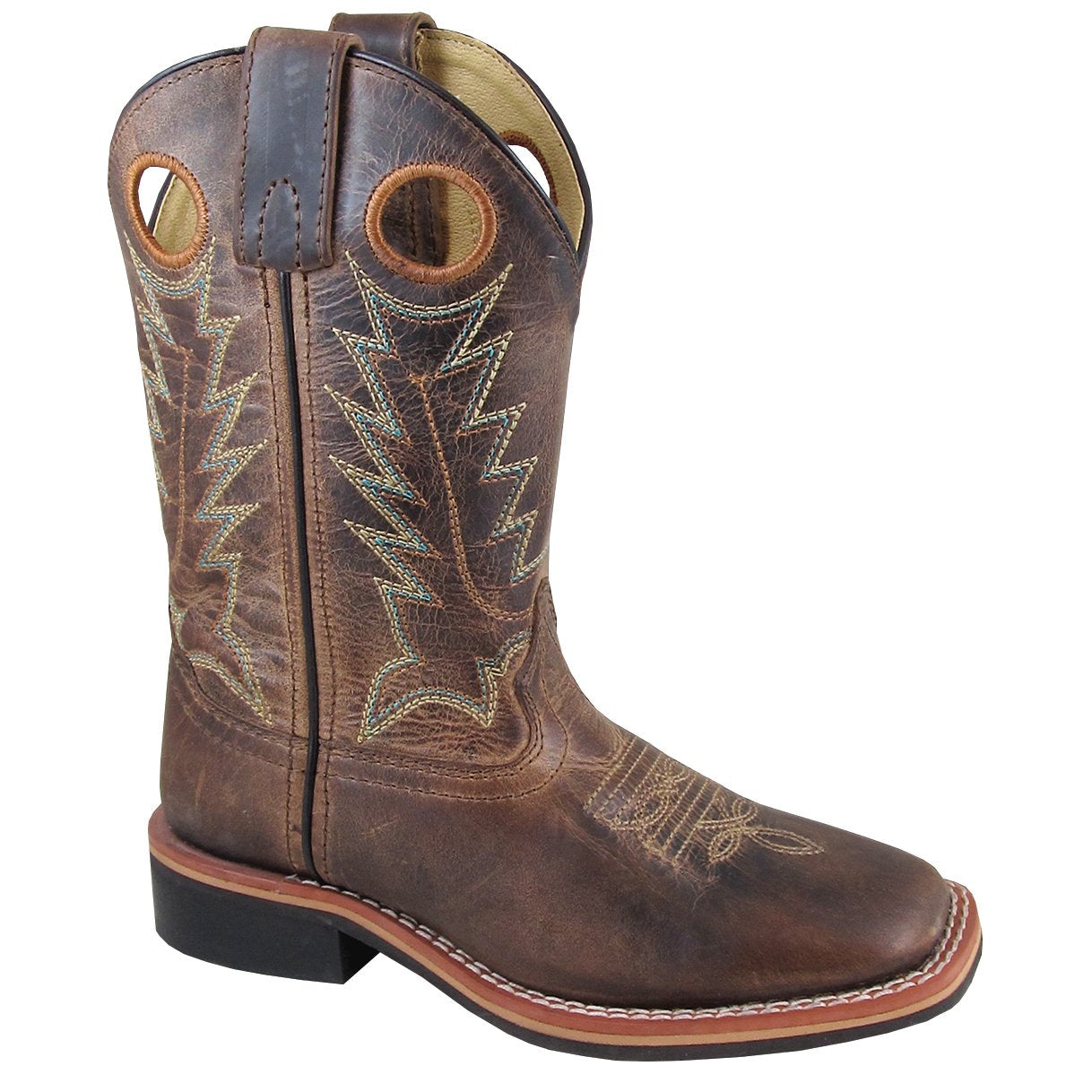 Smoky Mountain Youth Jesse Brown Waxed Distress Cowboy Boot