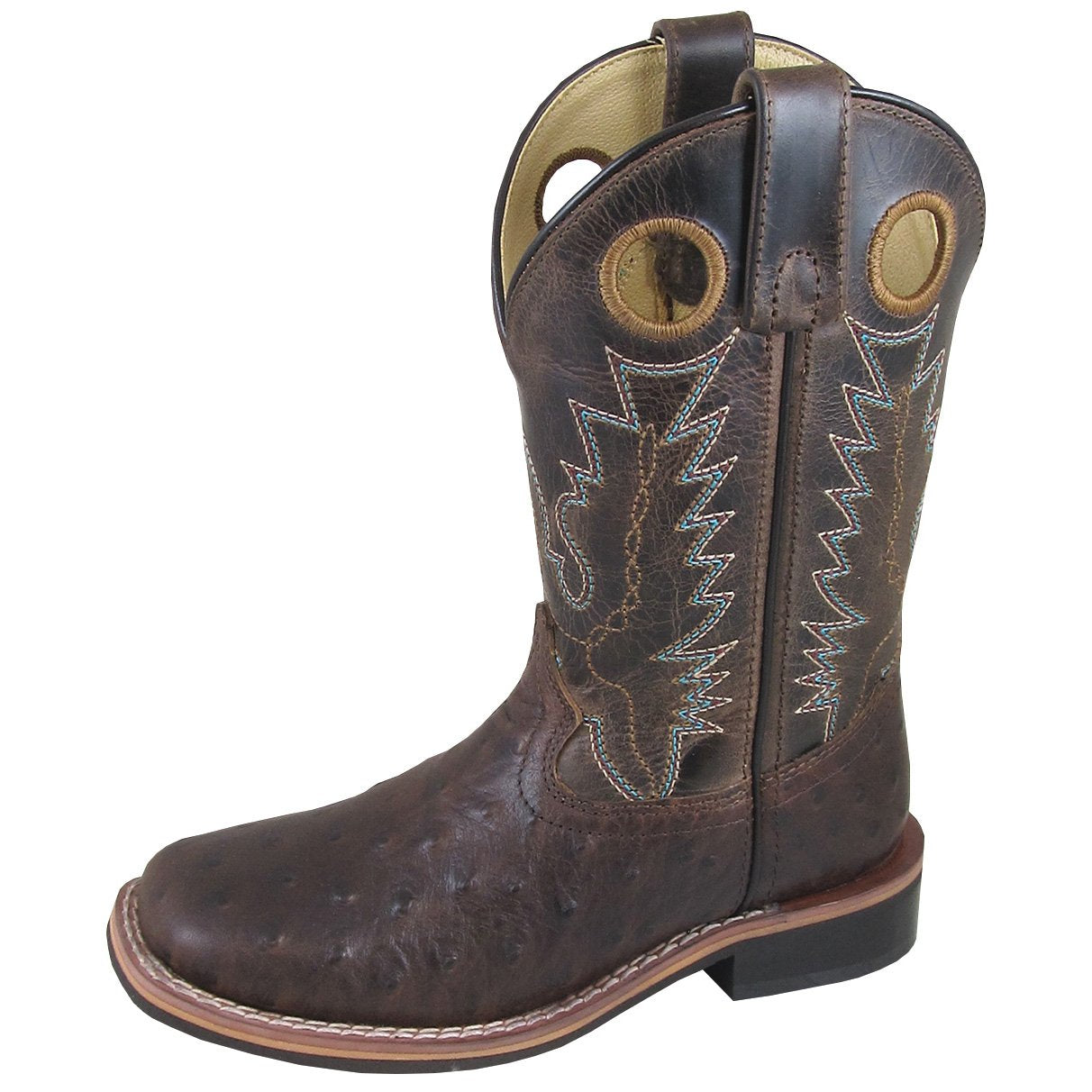 Smoky Mountain Children's Cheyenne Tobacco/Brown Crackle Cowboy Boot