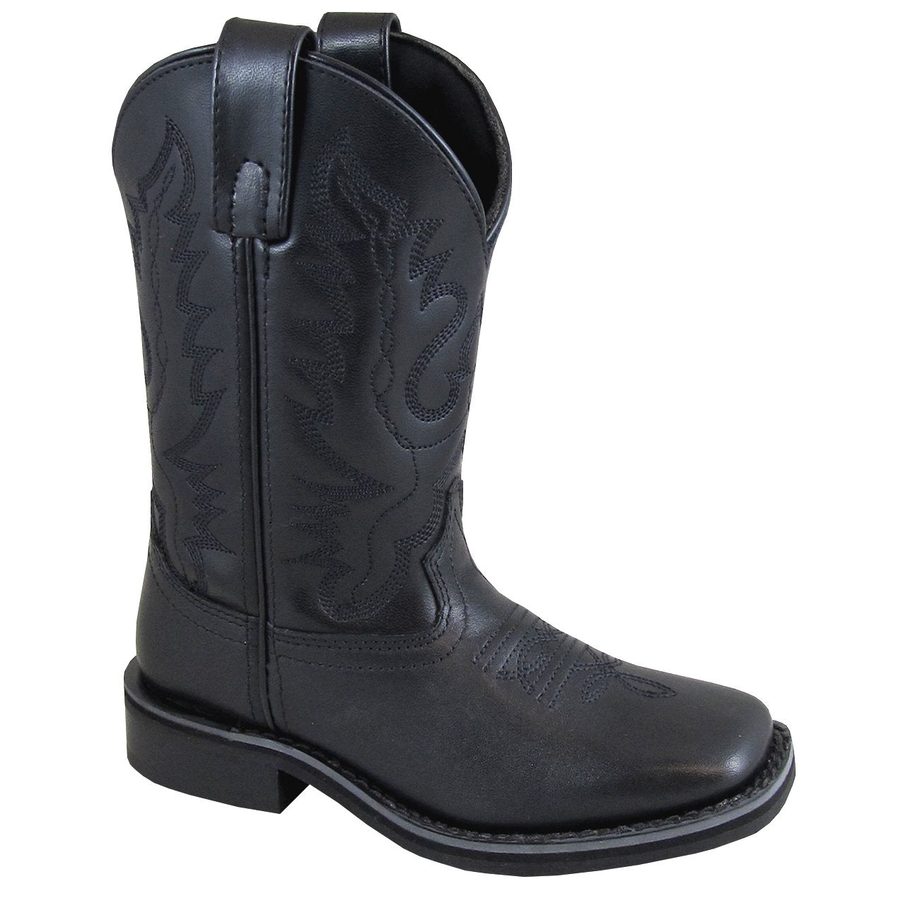 Smoky Mountain Youth Outlaw Black Cowboy Boot